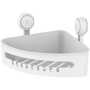 Suction Cup Corner Shower Shelf-No Drilling,Removable Bath Shelf With Heavy Duty